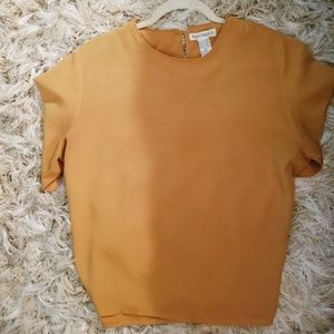 Mustard yellow blouse